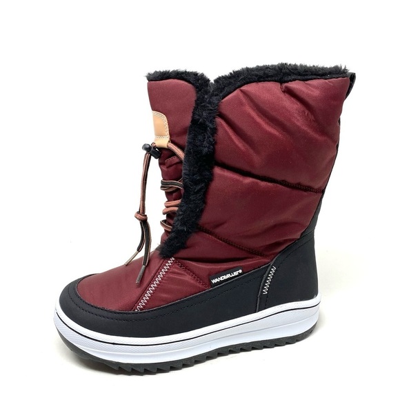 Wanderlust Shoes - Wanderlust Women’s Hanna Warm Lined winter boots burgundy